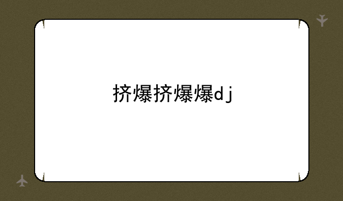挤爆挤爆爆dj
